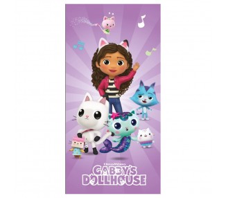 Toalla La Casa de Muñecas de Gabby microfibra