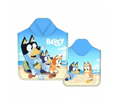 Poncho toalla Bluey microfibra