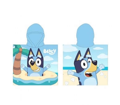 Poncho toalla Bluey microfibra