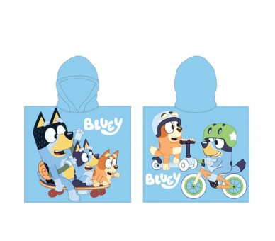 Poncho toalla Bluey microfibra