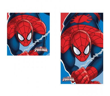 Set toallas manos Spiderman Marvel microfibra