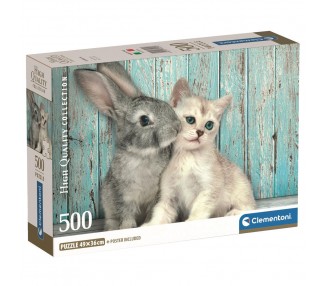 Puzzle Cat Bunny High Quality 500pzs