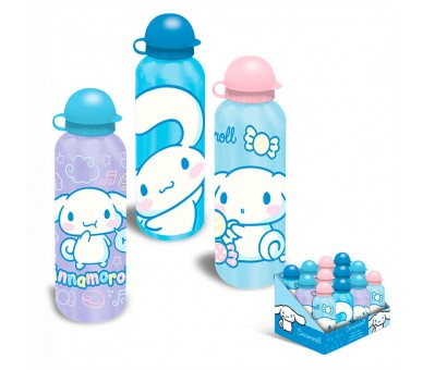 Cantimplora aluminio Cinnamoroll Hello Kitty 500ml surtido