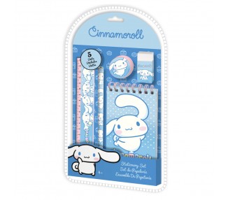 Set papeleria Cinnamoroll Hello Kitty 5pzs