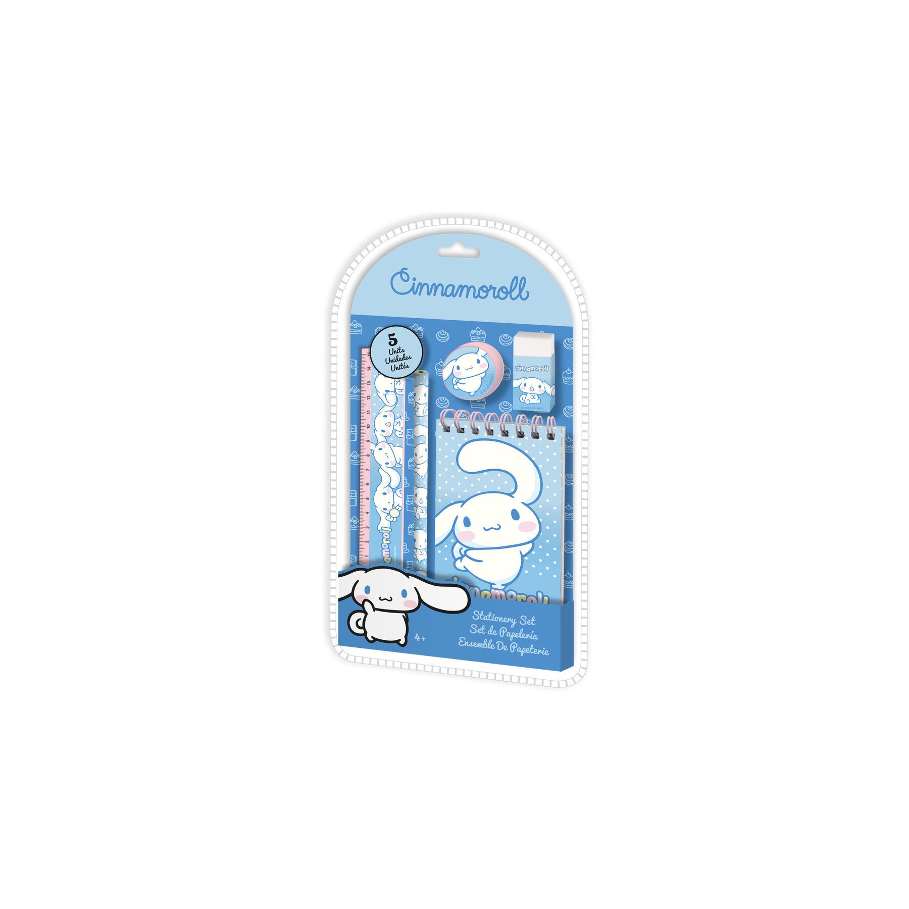 Set papeleria Cinnamoroll Hello Kitty 5pzs