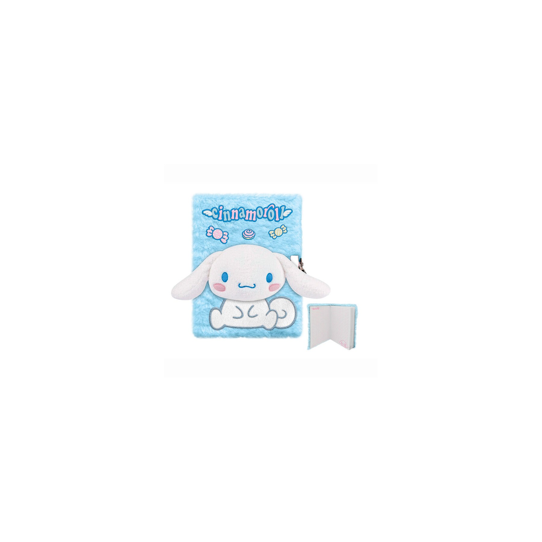 Cuaderno peluche A5 Cinnamoroll Hello Kitty
