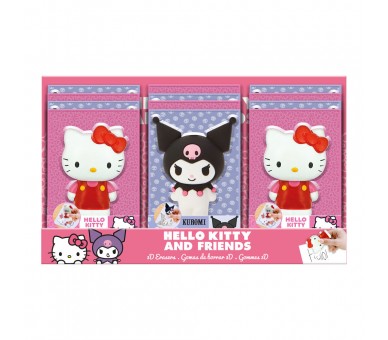 Goma borrar 3D Hello Kitty and Friends surtido