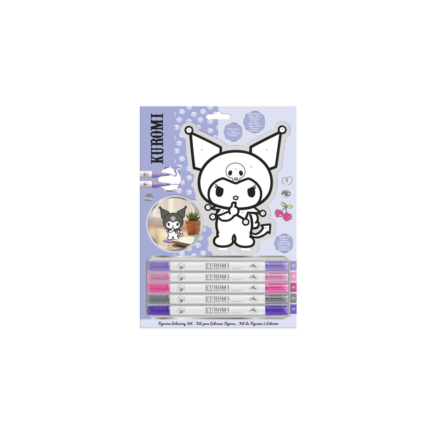 Set colorear Kuromi Hello Kitty