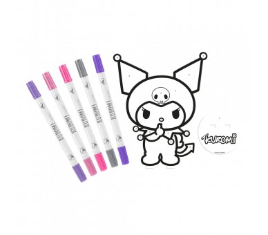 Set colorear Kuromi Hello Kitty