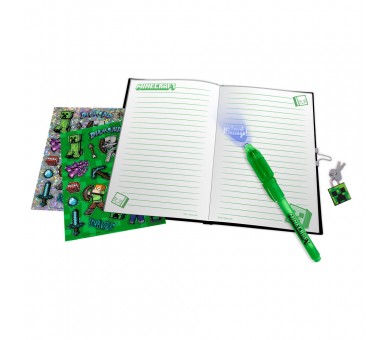 Diario + boligrafo magico Minecraft