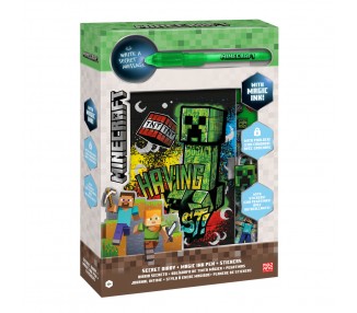 Diario + boligrafo magico Minecraft