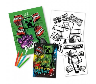 Set colorear Minecraft