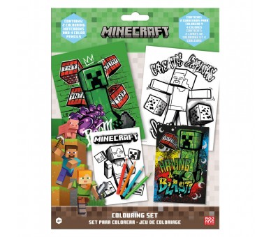 Set colorear Minecraft