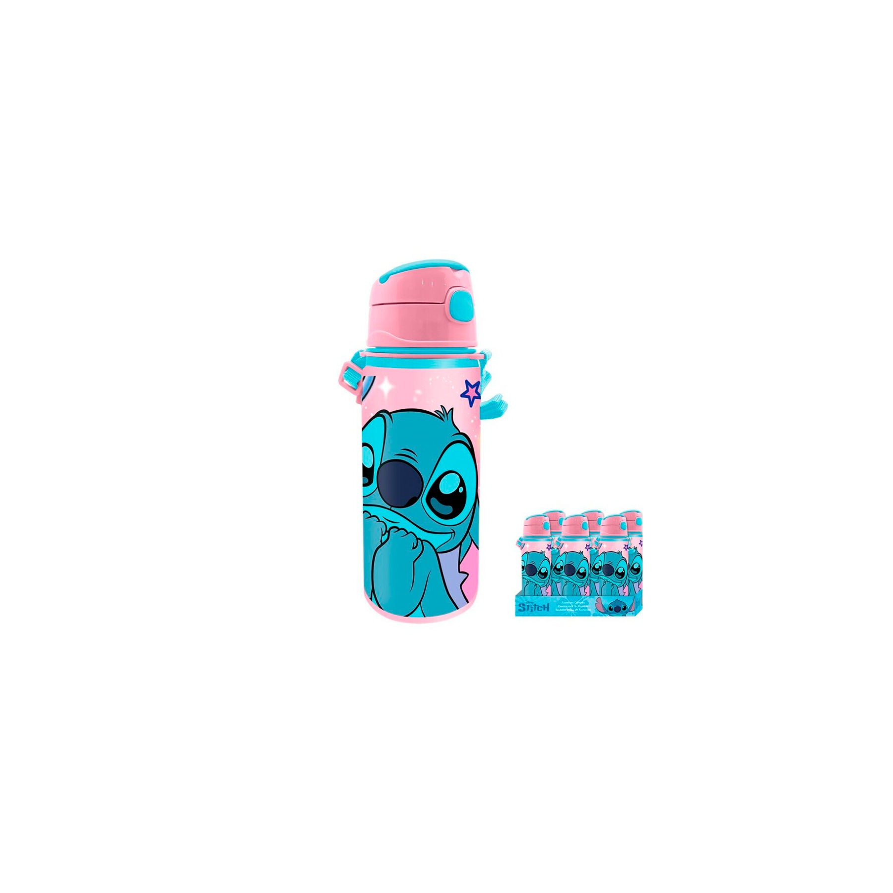 Cantimplora aluminio Stitch Disney 600ml