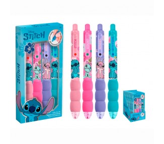 Blister 4 boligrafos Stitch Disney