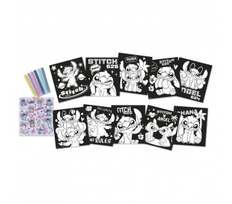 Libreta + rotuladores Stitch Disney