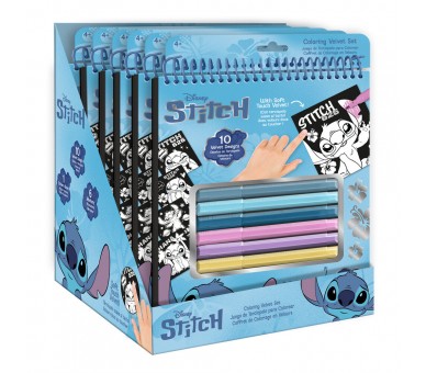 Libreta + rotuladores Stitch Disney