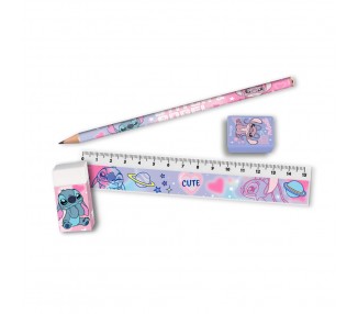 Set papeleria portatodo Stitch Disney