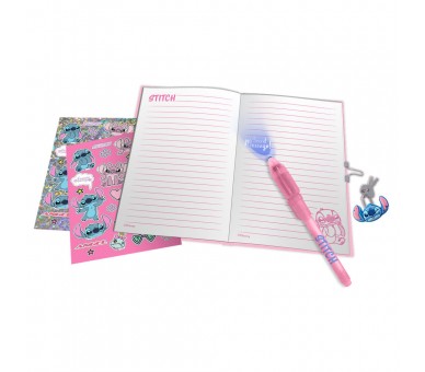Diario + boligrafo magico Stitch Disney