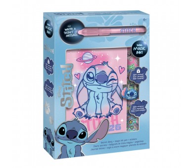 Diario + boligrafo magico Stitch Disney