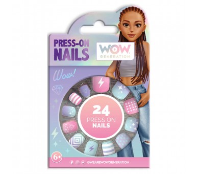 Set 24 uñas adhesivas Wow Generation