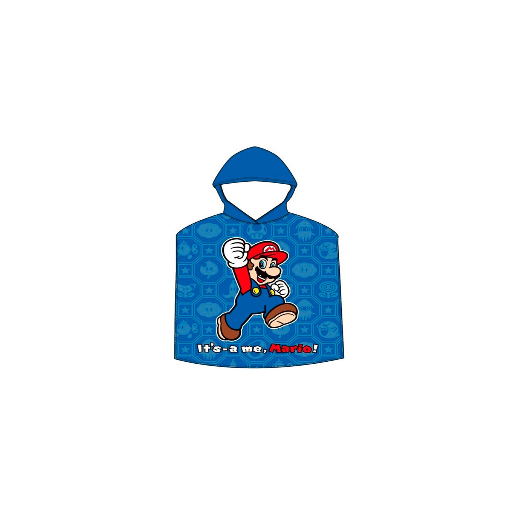 Poncho toalla Super Mario Bros algodon