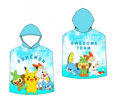 Poncho toalla Pokemon microfibra