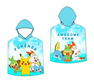 Poncho toalla Pokemon microfibra