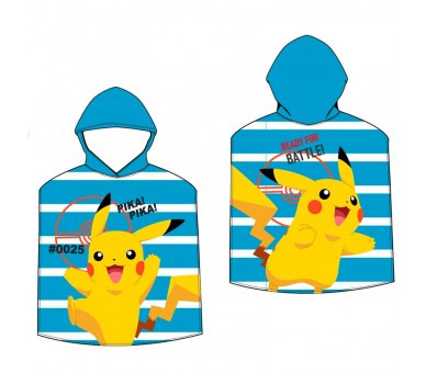 Poncho toalla Pokemon microfibra