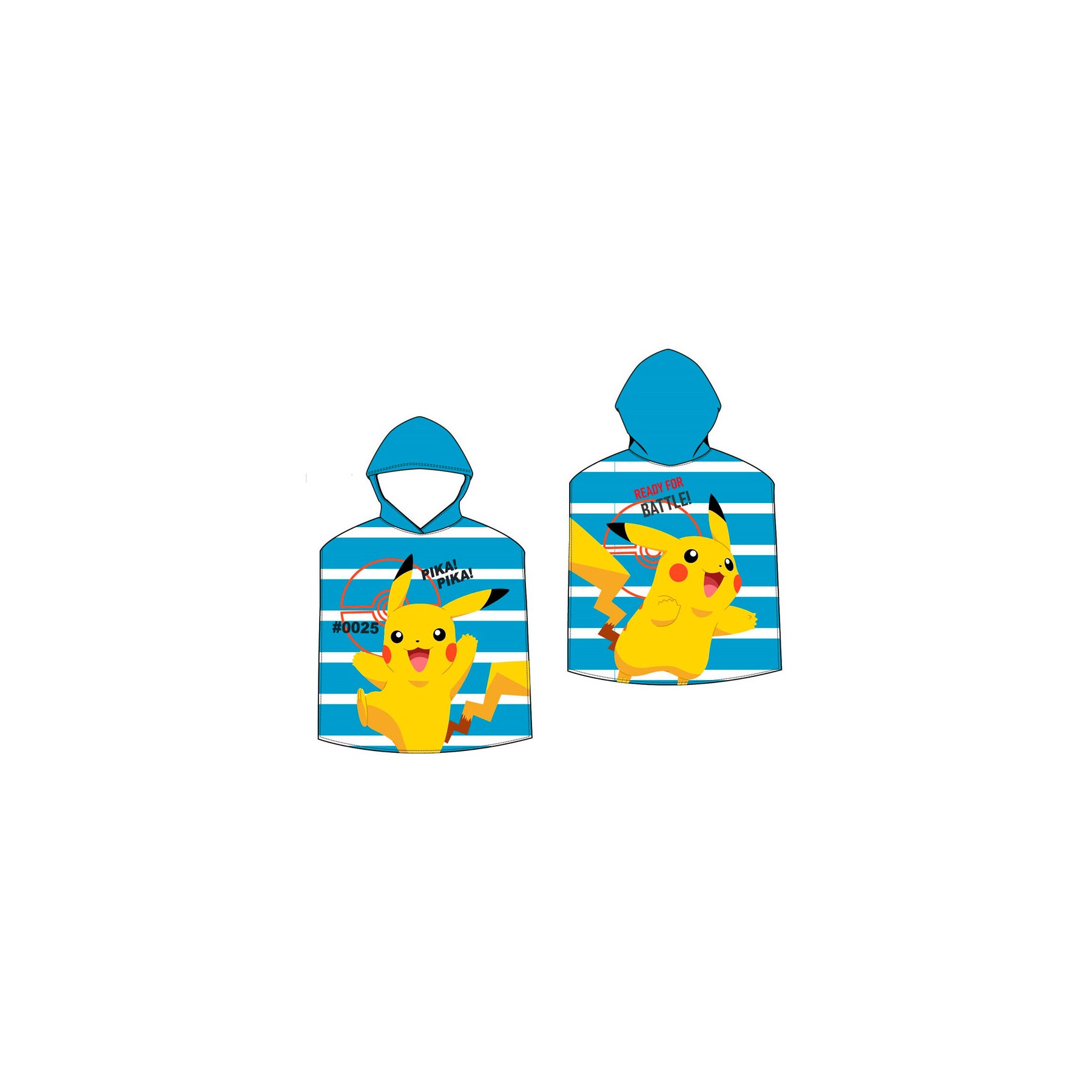 Poncho toalla Pokemon microfibra