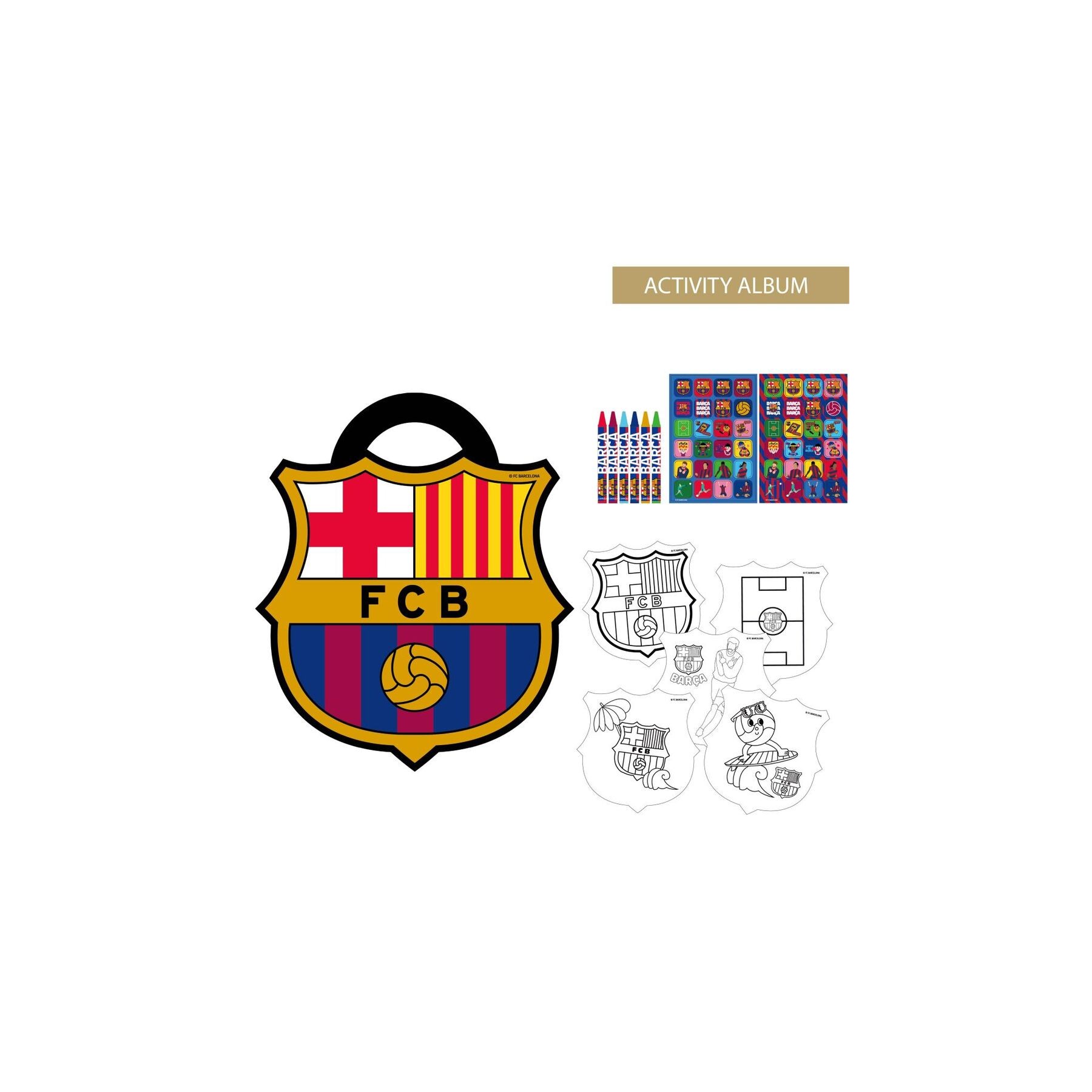 Album actividades coloreable F.C. Barcelona