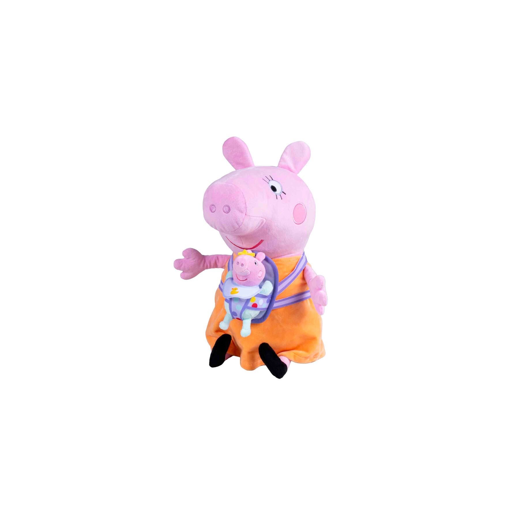 Peluche Mama Pig con Evie Peppa Pig 33cm