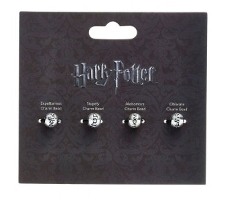 Set 4 abalorios hechizo Harry Potter surtido
