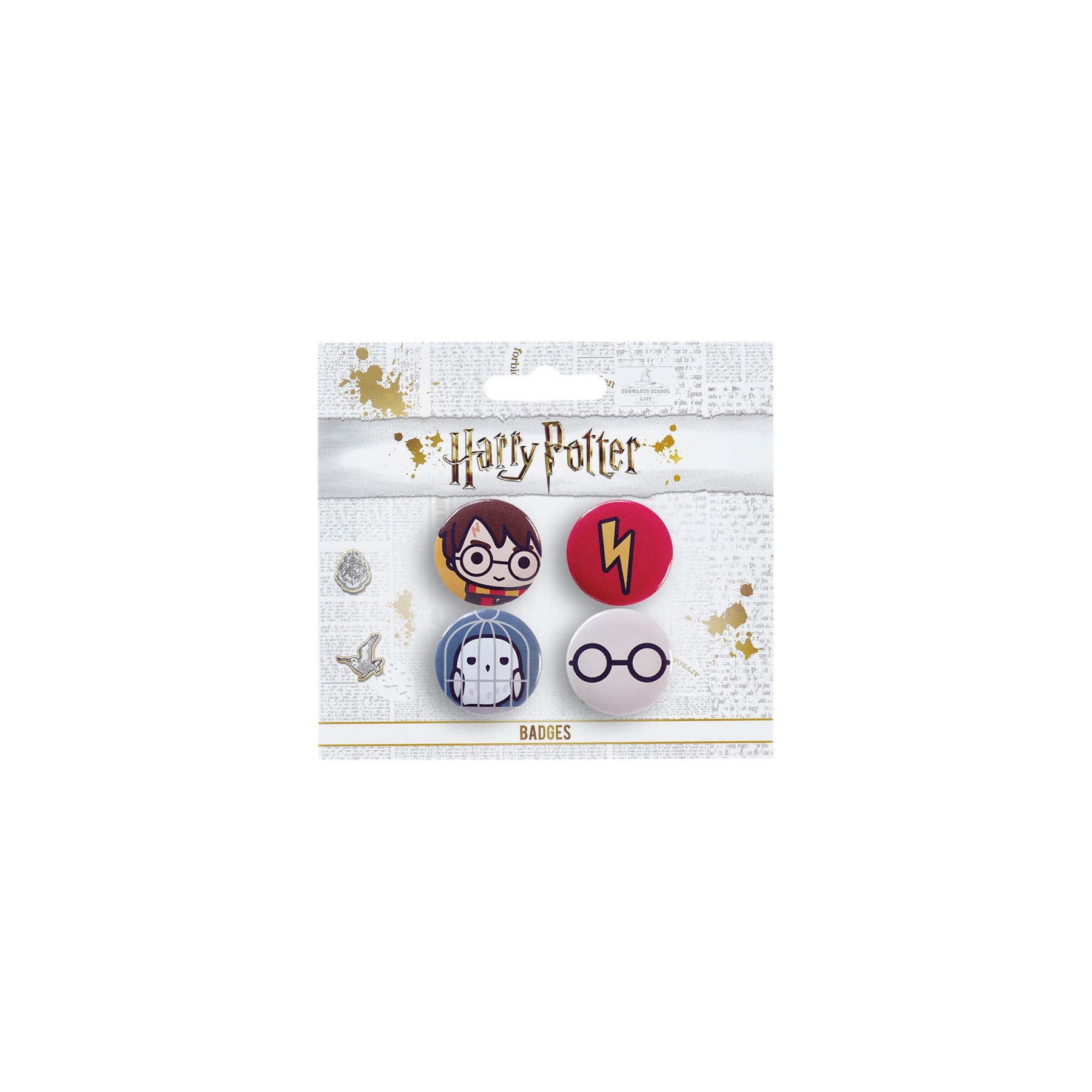Set 4 pin Harry Potter surtido