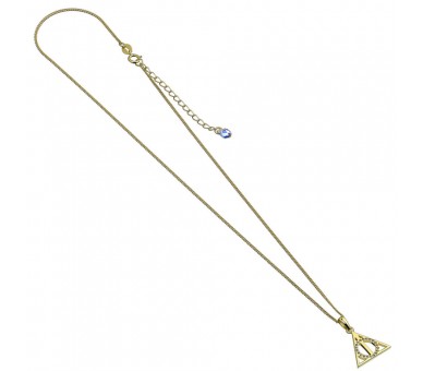 Colgante Deathly Hallows Harry Potter plata baño oro