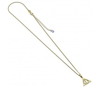 Colgante Deathly Hallows Harry Potter plata baño oro