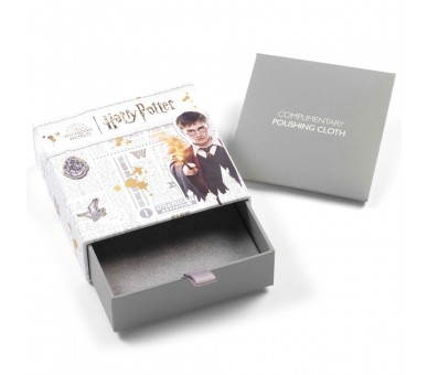 Colgante Deathly Hallows Harry Potter plata baño oro