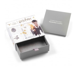 Colgante Deathly Hallows Harry Potter plata baño oro