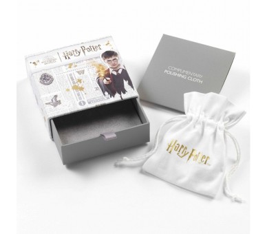 Pendientes Lightning Bolt & Glasses Harry Potter plata baño oro