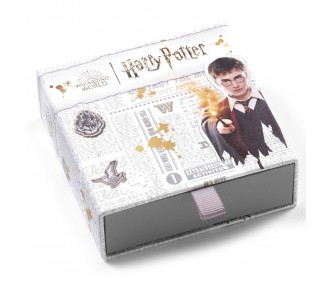 Pendientes Lightning Bolt & Glasses Harry Potter plata baño oro