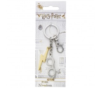 Llavero Lightning Bolt & Glasses Harry Potter