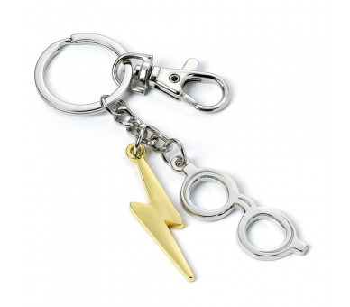 Llavero Lightning Bolt & Glasses Harry Potter