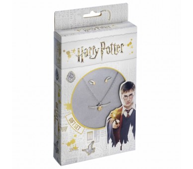 Set colgante + pendientes Golden Snitch Harry Potter