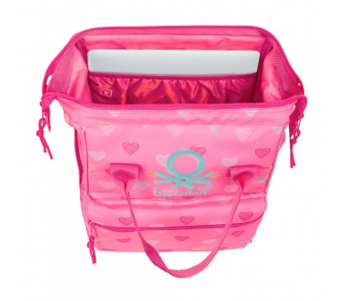 Mochila portatil Heart Benetton 40cm
