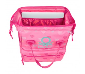 Mochila portatil Heart Benetton 40cm