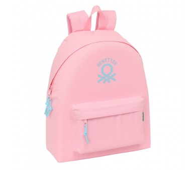 Mochila Rosa Pastel Benetton 42cm