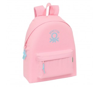 Mochila Rosa Pastel Benetton 42cm