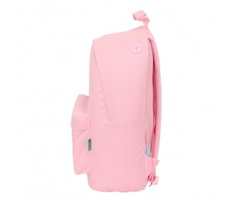 Mochila portatil Rosa Pastel Benetton 41cm