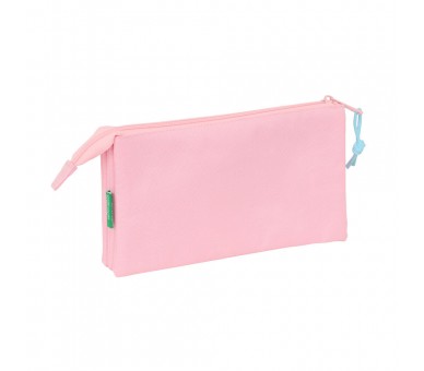 Portatodo Rosa Pastel Benetton triple