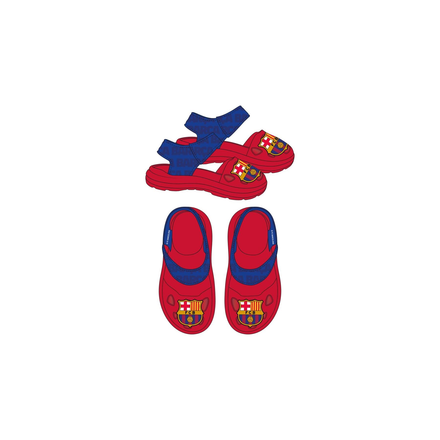Sandalias F.C. Barcelona